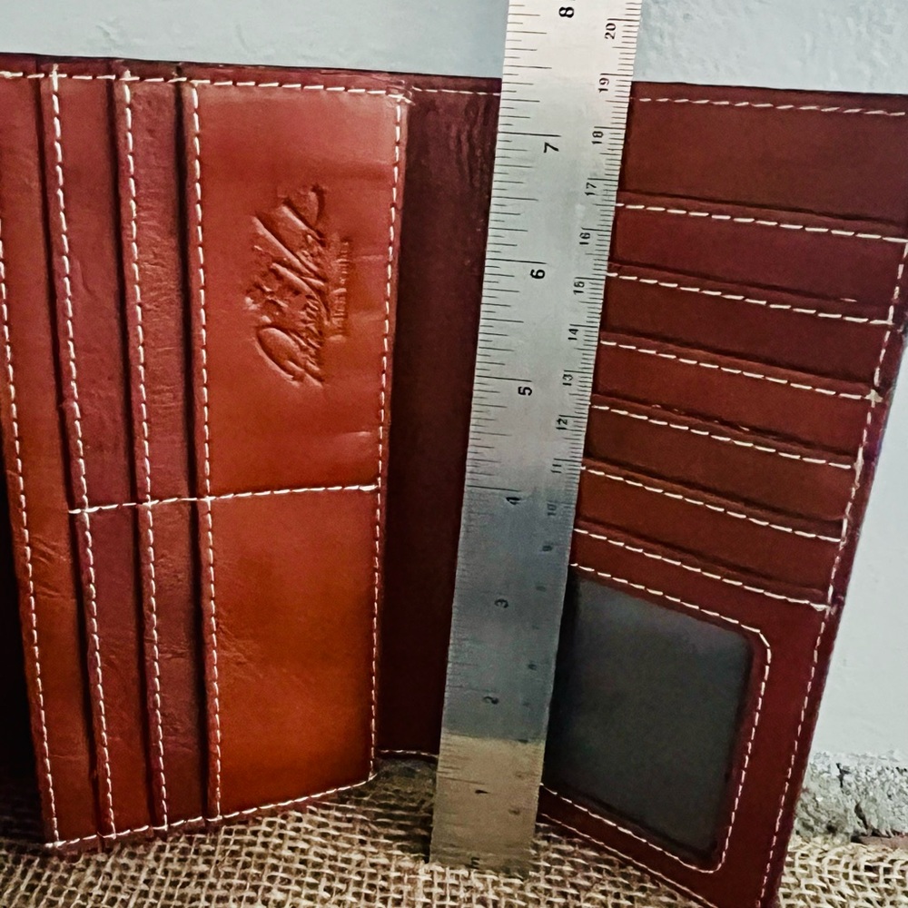 Patricia Nash Tan Floral Leather Wallet